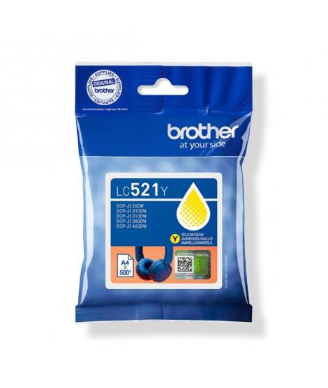 Brother LC521Y Amarillo Cartucho de Tinta Original - LC521Y