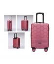 Lagart Maleta Trolley de Cabina Rigida 20” 55x34x23.5cm - Cierre TSA - Ruedas Dobles 360º - Color Cereza Metalizado