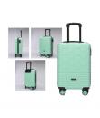 Lagart Maleta Trolley de Cabina Rigida 20” 55x34x23.5cm - Cierre TSA - Ruedas Dobles 360º - Color Verde Agua