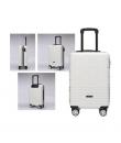 Lagart Maleta Trolley de Cabina Rigida 20” 55x34x23.5cm - Cierre TSA - Ruedas Dobles 360º - Color Blanco Roto