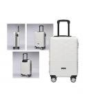 Lagart Maleta Trolley de Cabina Rigida 20” 55x34x23.5cm - Cierre TSA - Ruedas Dobles 360º - Color Blanco Roto