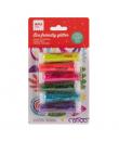 Apli Pack con 6 Botes de Purpurina Biodegradable 6gr por Bote - Colores Fluor Surtidos