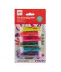 Apli Pack con 6 Botes de Purpurina Biodegradable 6gr por Bote - Colores Fluor Surtidos