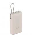 Xiaomi Tan GL Powerbank 20000 mAh - 33W - Cable Integrado - Carga Rapida - Multiples Capas de Seguridad - Color Beige