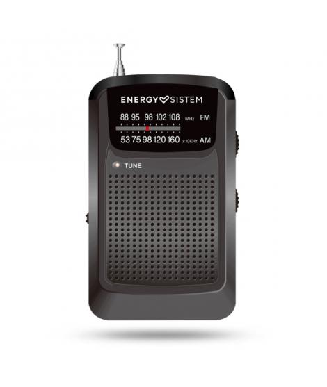 Energy Sistem Pocket Radio Portatil Analogica FM/AM - Entrada Jack 3.5mm - Antena Telescopica - Alimentacion con Pilas - Color N
