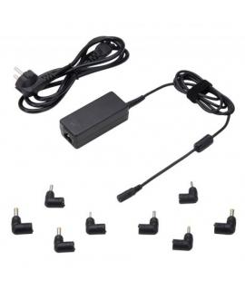 Ewent Cargador Universal para Portatil de 45W - 8 Clavijas Intercambiables - Automatico - Gestion Inteligente de Corriente - Col