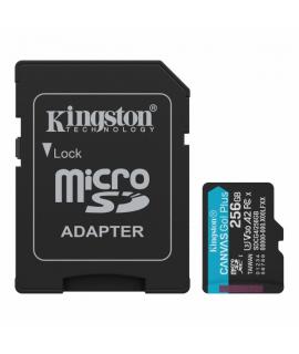 Kingston Tarjeta Micro SDXC 256GB UHS-I U3 V30 Clase 10 200MB/s Canvas Go Plus con Adaptador