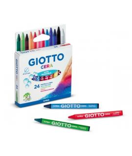 Giotto Pack de 12 Lapices de Cera - Extraresistentes - Facil de Sacar Punta - No Mancha