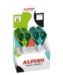 Alpino Colorfull Tijera Escolar 13cm - Acero Inoxidable - Punta Roma - Colores Surtidos