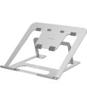 Fellowes Alumia Elevador para Portatil hasta 15" - 6 Ajustes de Altura - Fabricado en Aluminio - Base Antideslizante - Color Pla