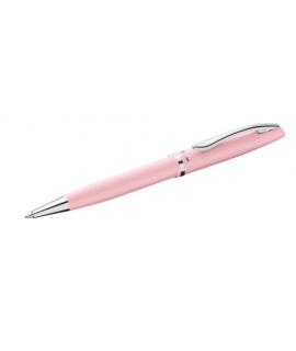 Pelikan Jazz Pastel Boligrafo con Mecanismo de Giro - Punta Mediana - Cuerpo Lacado - Recargable - Color Rosa Pastel