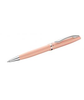 Pelikan Jazz Pastel Boligrafo con Mecanismo de Giro - Punta Mediana - Cuerpo Lacado - Recargable - Color Melocoton Pastel