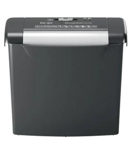Rexel Momentum S206 Destructora de Papel Manual Corte en Tiras P-2 - Destruye hasta 6 Hojas - Papelera de 9L - Color Negro