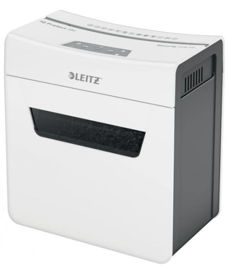 Leitz IQ Protect Premium 3M Destructora de Papel Manual Micro Corte P-5 - Destruye hasta 3 Hojas - Ultrasilenciosa - Papelera de