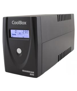 Coolbox Guardian3 SAI 800VA UPS 480W - 2x Schukos - USB - RJ45 - Proteccion Completa Frente a Picos de Tension y Cortes de Sumin