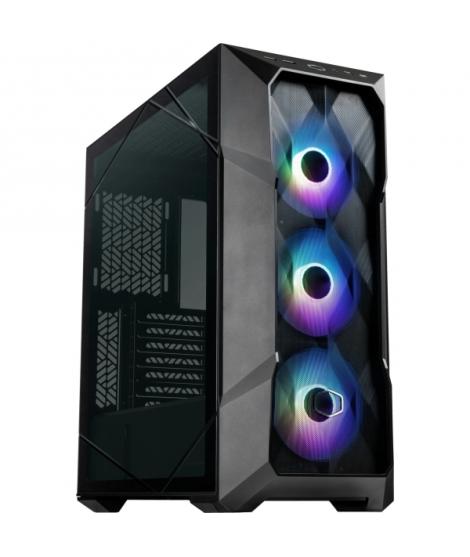 Cooler Master TD500 Mesh V2 Caja Gaming - Frontal MESH - 3 Ventiladores CF120 ARGB - Lateral Vidrio Templado - Soporta Refrigera