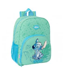 Safta Stitch Aloha Mochila - Adaptable a Carro - Asa de Mano - 33x42x14cm - Color Verde