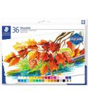 Staedtler Pasteles al Oleo 2420 Pack de 36 Ceras Blandas - Resistencia a la Rotura - Extremadamente Brillantes - Colores Surtido