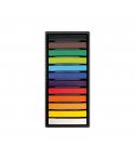 Milan Art Pack de 12 Pasteles Blandos - Colores Intensos y Brillantes - Resistentes a la Luz - Mezclables - Colores Surtidos