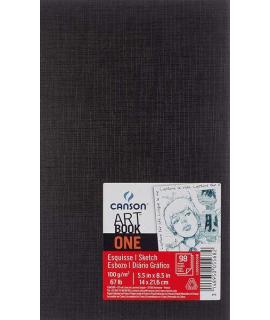 Canson Sketch One Fino Cuaderno de Dibujo con 98 Hojas 100g 14x21.6cm - Color Blanco