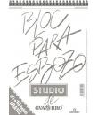Canson Bloc para Esbozo A4 90+10 Hojas Gratis - Grano Ligero 90gr - Formato Album con Espiral Microperforado - Color Blanco Natu