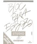 Canson Bloc para Esbozo A3 90+10 Hojas Gratis - Grano Ligero 90gr - Formato Album con Espiral Microperforado - Color Blanco Natu