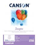 Canson Imagine Bloc Encolado de 50 Hojas 200gr A4 - Grano Fino - Color Blanco