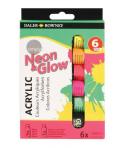 Daler Rowney Simply Pack de 6 Pinturas Acrilicas 12ml - Colores Surtidos Neon
