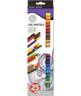 Daler Rowney Pack de 25 Pasteles Blandos - Para Amplia Variedad de Superficies - Facil de Usar - Colores Surtidos