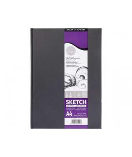 Daler Rowney Simply Cuaderno de Dibujo Cosido A4 54 Hojas 100g/m2 - Cubierta Rigida - Color Blanco