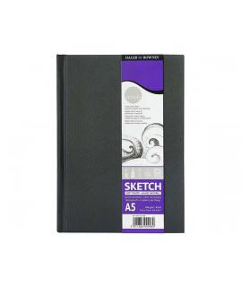 Daler Rowney Simply Cuaderno de Dibujo Cosido A5 54 Hojas 100g/m2 - Cubierta Rigida - Color Blanco