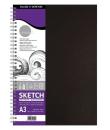 Daler Rowney Simply Cuaderno de Dibujo A3 - Cubierta Rigida con Encuadernacion en Espiral 100g/m2 - Color Blanco