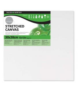 Daler Rowney Simply Bastidor Entelado 30x30cm - Imprimacion Triple - Grano Medio - 100% Algodon sin Acido - 250g