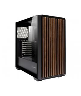 Unykach Revelat Madeira Black Caja ATX, Micro ATX, ITX - Lateral de Vidrio Templado y Frontal con Listones de Madera Natural - 3