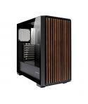 Unykach Revelat Madeira Black Caja ATX, Micro ATX, ITX - Lateral de Vidrio Templado y Frontal con Listones de Madera Natural - 3