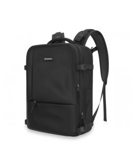 Numada Explorer B40 Mochila de Viaje Cabina 40x20x25 cm con Puerto USB, Compartimento para Portatil y Zapatero, Color Negro