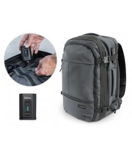 Lagart Mochila de Viaje Vacuum 20L Extensible a 42L - Medidas 48x30x20cm - Vaciador de Aire Incluido - Bolsillo Trasero Anti-rob