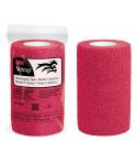 3M Vetrap Venda Cohesiva - 10cm x 4.5m - Flexible - Transpirable - Autoadhesiva - Color Rojo