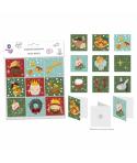 Bismark Pack de 9 Tarjetas de Felicitacion Navideña - Adhesivo en la Parte Trasera - Diseños Variados