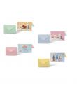 Bismark Pack de 24 Tarjetas de Felicitacion Navideña con Sobre Pastel - Tamaño Tarjeta 12.5x17.5cm - Diseños Variados Pastel