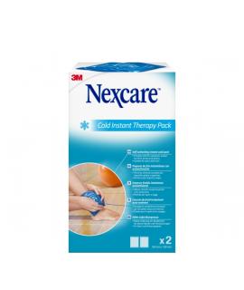 Nexcare Coldhot Therapy Pack de 2 Compresas de Frio Instantaneo - Desechable - No Necesita Refrigeracion Previa - Color Blanco