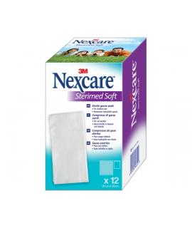 Nexcare Sterimed Pack de 12 Compresas de Gasa No Tejida - 36x40cm - Esteril - Transpirables - Hipoalergenicas - Color Blanco