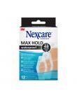 Nexcare Max Hold Waterproof Pack de 12 Apositos Surtidos - Impermeable - Fijacion 48H - Transpirable - Color Transparente