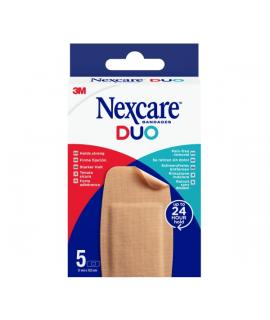 Nexcare Duo Pack de 5 Apositos Surtidos - Transpirables - Resistente al Agua - Retirada Sin Dolor - Color Piel
