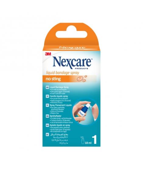 Nexcare Aposito Liquido - 18ml - Sin Alcohol - Secado Rapido - Impide Entrada de Agua - Transpirable - Color Transparente