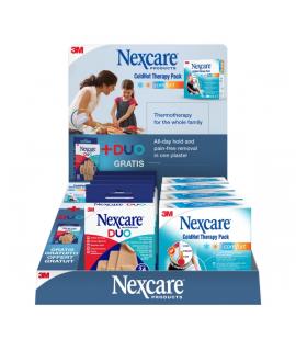 Nexcare Coldhot Therapy Expositor de 12 Unidades de Termoterapia + Apositos - Colores Surtidos