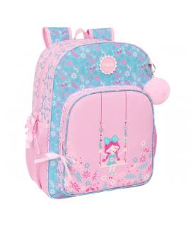 Safta Global Kids "Swing" Mochila - Adaptable a Carro - Asa de Mano - 33x42x14cm - Color Rosa