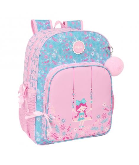 Safta Global Kids "Swing" Mochila - Adaptable a Carro - Asa de Mano - 33x42x14cm - Color Rosa