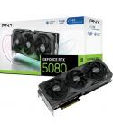 PNY GeForce RTX 5080 Tarjeta Grafica 16GB GDDR7 Overclocked Triple Fan Reflex 2 AI NVIDIA DLSS4
