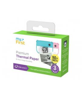 MyFirst Camera Paper Refill - 3 Rollos de Papel Termico para Imprimir de Recambio - 160 Fotos - Para Insta 20, Insta WI - Papel 